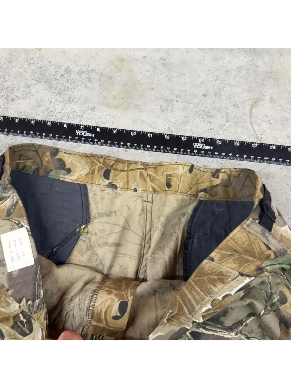 vintage realtree camo relaxed baggy fit cargo pants size 38 x 32
